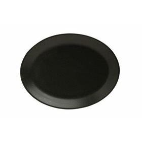 Porland 31 cm Porselen Seasons Siyah Kayık Tabak