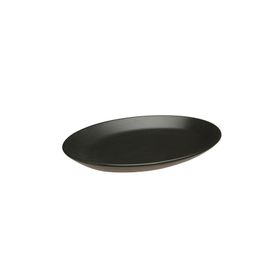 Porland 31 cm Porselen Seasons Siyah Kayık Tabak