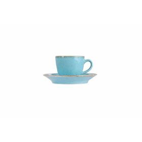 Porland 312109 80 CC 6'lı Seasons Turkuaz Kahve Fincanı