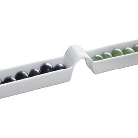 Porland 32 cm Beyaz Zeytin Tabağı