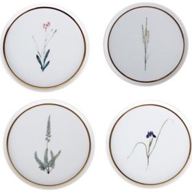 Porland 4 Parça 21 cm Botanical Pasta Tabağı