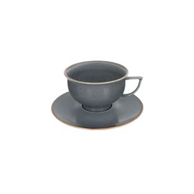 Porland Abbey Classic Seasons Koyu Gri Tabaklı 210 cc Çay Fincanı