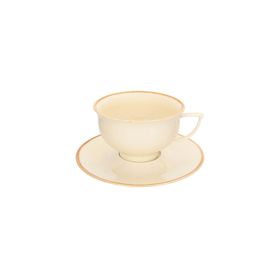Porland Abbey Classic Seasons Sarı Tabaklı 210 cc Çay Fincanı