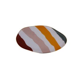 Porland Abstract Serisi 27 cm Oval Kayık Tabak