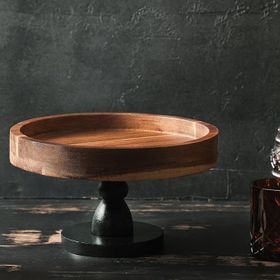 Porland Acacian 24 cm Ayaklı Sunum Tabağı