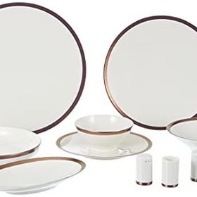 Porland Alm Copper Line Yemek Takımı Seti