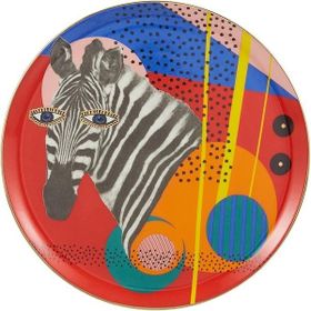 Porland Alm Wild Life Zebra 28 cm 1 Adet Düz Tabak