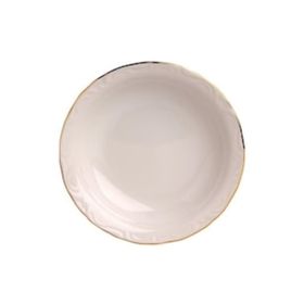 Porland Altın Yaldız 20 cm 12'li Porselen Çukur Tabak