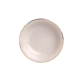 Porland Altın Yaldız 20 cm 12'li Porselen Çukur Tabak