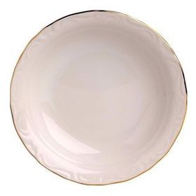 Porland Altın Yaldız 20 cm 12'li Porselen Çukur Tabak