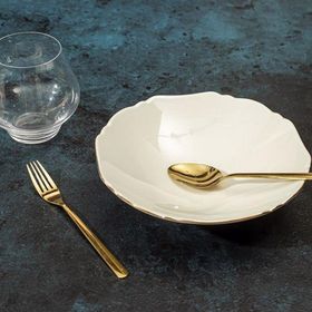 Porland Altın Yaldız 20 cm Çukur Tabak