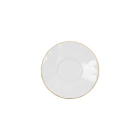 Porland Altın Yaldız Ergonomik 6 Adet 11 cm Çay Tabağı