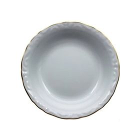 Porland Altın Yaldız Porselen 12'li 16 cm Çukur Tabak