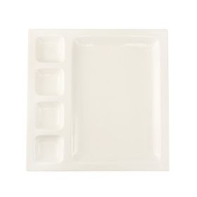 Porland Alumilite 33 cm 6 Adet Bölmeli Kahvaltı Tabağı