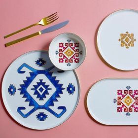 Porland Arabesque 18 cm Desen5 Düz Tabak