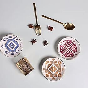 Porland Arabesque 6'lı Mini 10 cm Renkli Kase Takımı