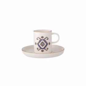 Porland Arabesque Desen 5 12 Parça Kahve Takım