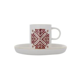 Porland Arabesque Desen 5 12 Parça Kahve Takımı