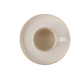Porland Arabesque Desen 5 2 Kişilik 85 cc Kahve Takımı
