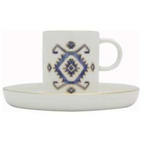 Porland Arabesque Desen 5 80 cc Tabaklı Kahve Fincanı