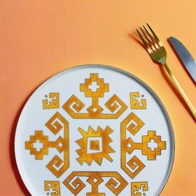 Porland Arabesque Desen 6 27 cm Düz Tabak