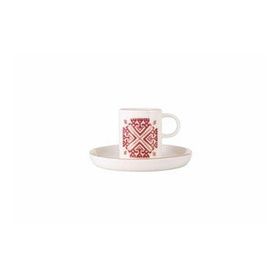 Porland Arabesque Desen6 85 cc Tabaklı Kahve Fincanı