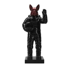 Porland Astronot Bull Dog 27 cm Dekoratif Obje