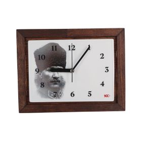 Porland Atatürk Desen 9 14x20 cm Duvar Saati