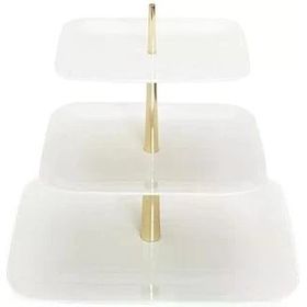 Porland Bach Alumilite 28 cm Katlı Kurabiye Tabağı