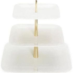 Porland Bach Alumilite 28 cm Katlı Kurabiye Tabağı