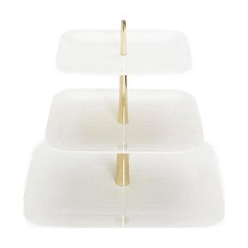 Porland Bach Alumilite 28 cm Katlı Kurabiye Tabağı