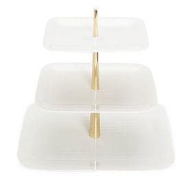 Porland Bach Alumilite 28 cm Katlı Kurabiye Tabağı