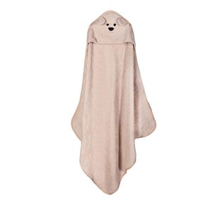 Porland Bear Bej 100x100 Kapüşonlu Çocuk Havlu