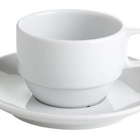Porland Bella Beyaz 150 cc Tabaklı Çay Fincanı