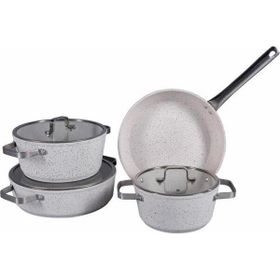 Porland Bianco Gri 7 Parça 18 cm Tencere Takımı