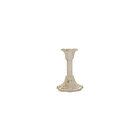 Porland Bloom Metal Beyaz 14 cm Şamdan