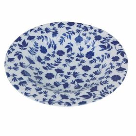 Porland Blue Desen1 22 cm Çukur Tabak
