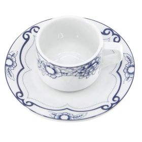 Porland Blue Manoir 85 cc Desen 4 Tabaklı Kahve Fincanı