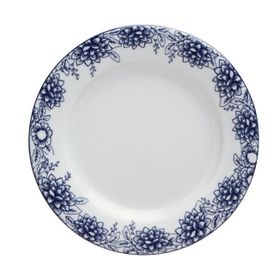 Porland Blue Manoir Desen1 25 cm 6 Adet Düz Tabak