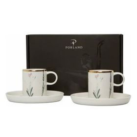 Porland Botanical 2 Kişilik 85 cc Kahve Takımı