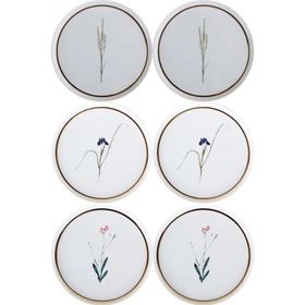 Porland Botanical 21 cm 6 Kişilik Karma Desen Pasta Takımı