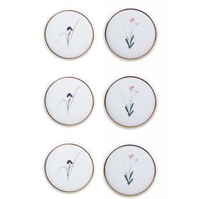 Porland Botanical 21 cm Desen 2 6 Kişilik Pasta Takımı