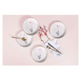 Porland Botanical 4 Kişilik 19 cm Çukur Tabak Seti