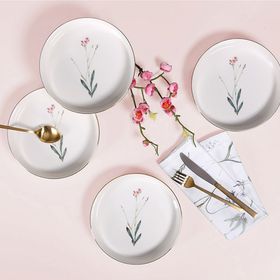 Porland Botanical 4 Kişilik 19 cm Çukur Tabak Seti