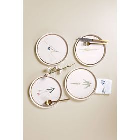 Porland Botanical 4'lü 21 cm Pasta Takımı