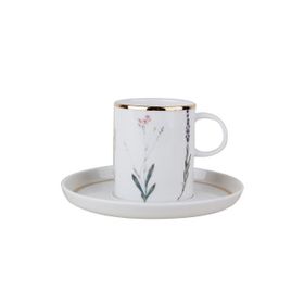 Porland Botanical 85 cc 6 Adet Tabaklı Kahve Fincanı