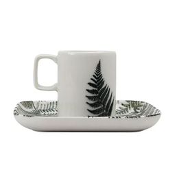 Porland Botanical 85 cc 6 Adet Tabaklı Kahve Fincanı