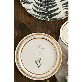 Porland Botanical Beyaz 21 cm Düz Tabak