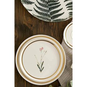 Porland Botanical Desen 21 cm 1 Adet Düz Tabak