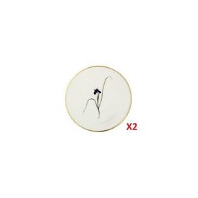 Porland Botanical Desen 2'li 10 cm Bardak Altlığı
